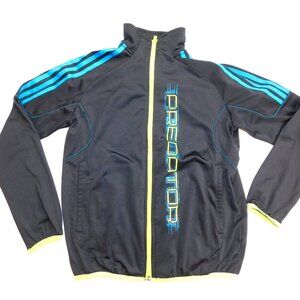 Boy L Adidas Black Yellow Predator Track Jacket